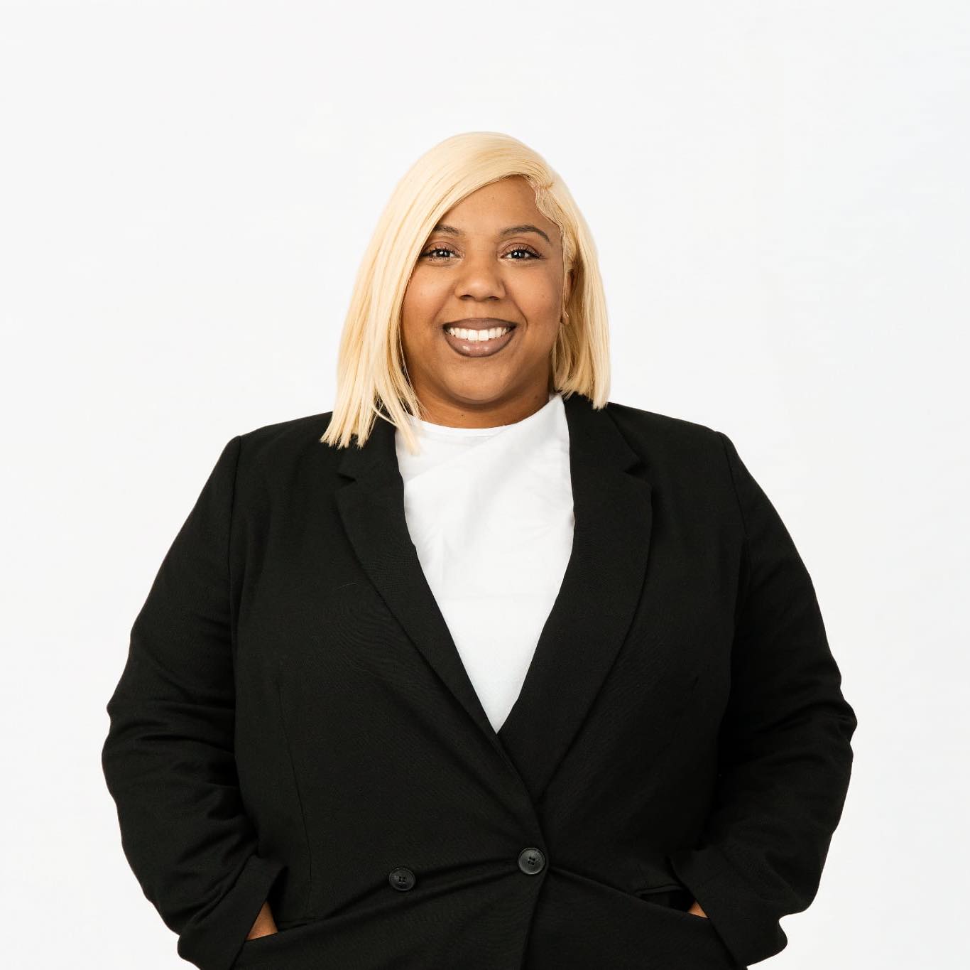 Chyna with community members